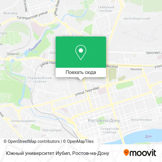 Карта Южный университет Иубип