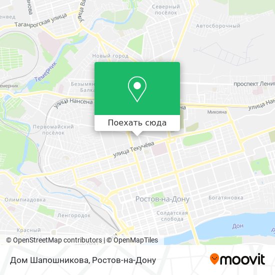 Карта Дом Шапошникова