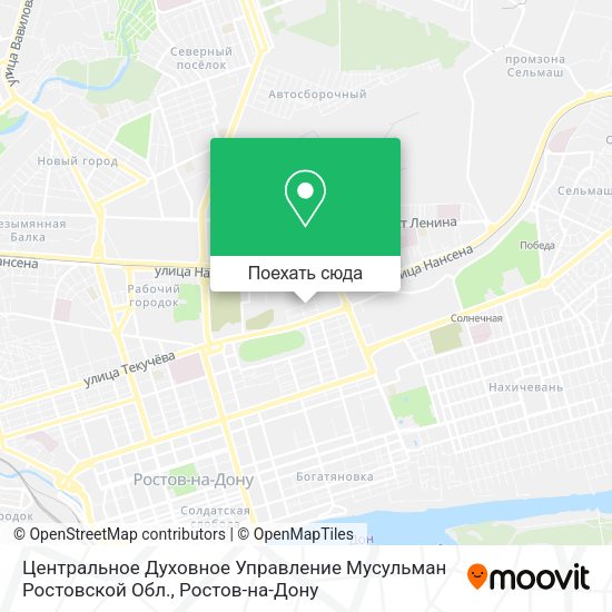 Карта Центральное Духовное Управление Мусульман Ростовской Обл.