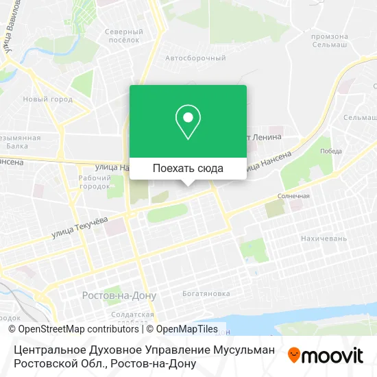 Карта Центральное Духовное Управление Мусульман Ростовской Обл.