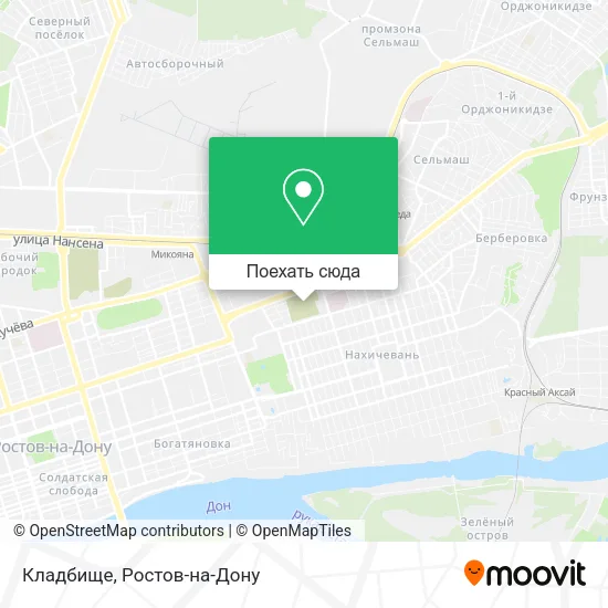 Карта Кладбище