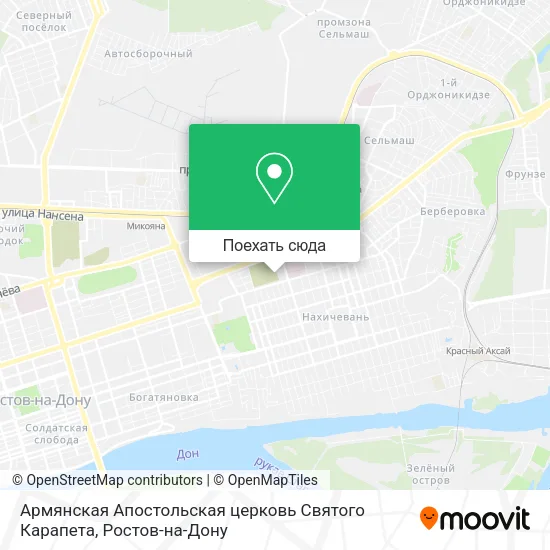 Карта Армянская Апостольская церковь Святого Карапета