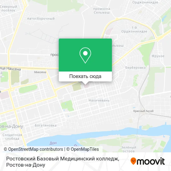 Карта Ростовский Базовый Медицинский колледж