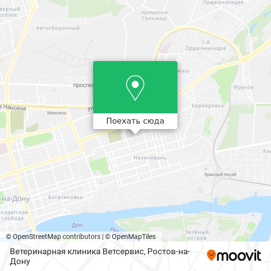 Карта Ветеринарная клиника Ветсервис