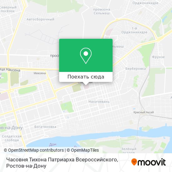 Карта Часовня Тихона Патриарха Всероссийского