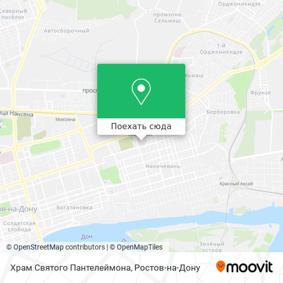 Карта Храм Святого Пантелеймона