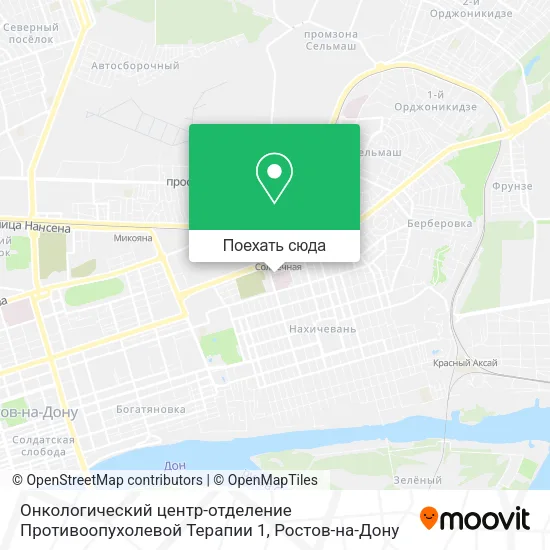 Карта Онкологический центр-отделение Противоопухолевой Терапии 1
