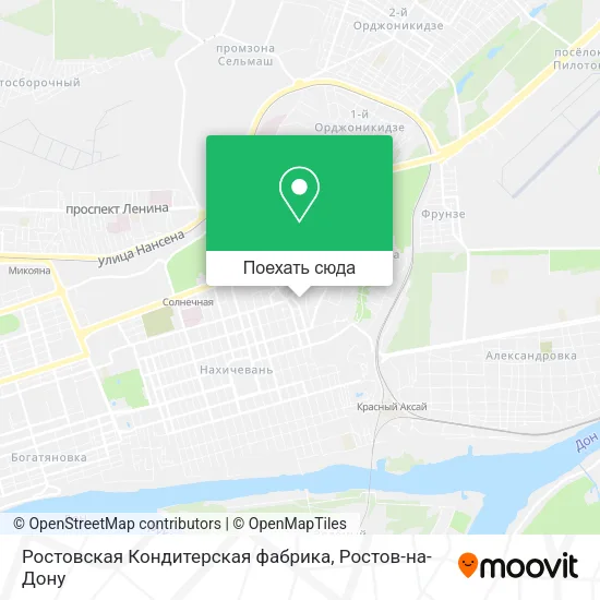 Карта Ростовская Кондитерская фабрика