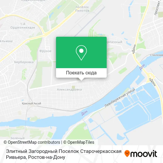 Карта Элитный Загородный Поселок Старочеркасская Ривьера
