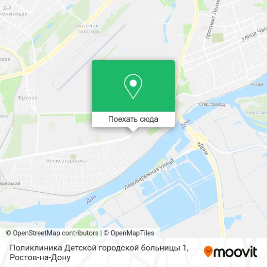 Карта Поликлиника Детской городской больницы 1