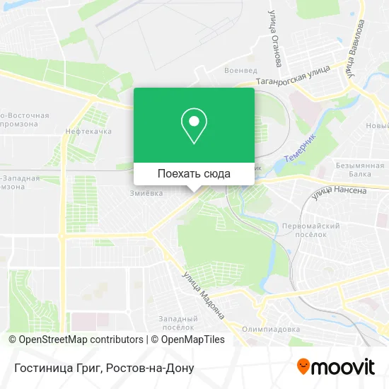 Карта Гостиница Григ