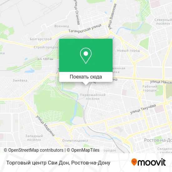Карта Торговый центр Сви Дон