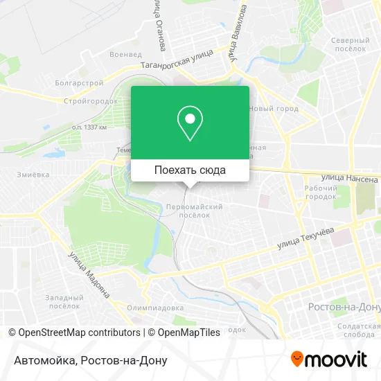 Карта Автомойка