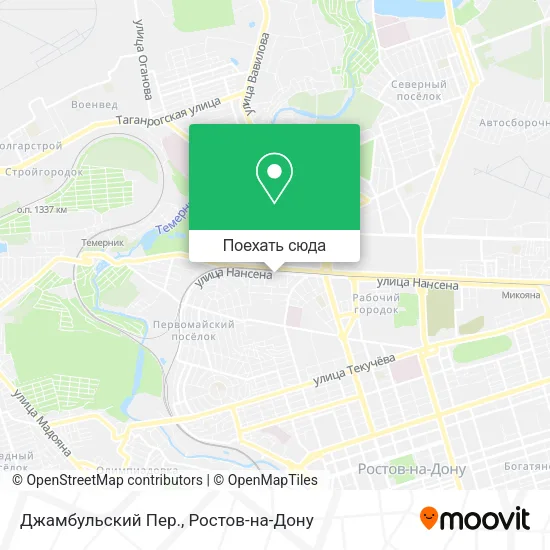 Карта Джамбульский Пер.