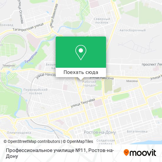 Карта Профессиональное училище №11