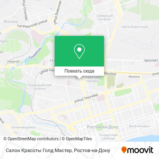 Карта Салон Красоты Голд Мастер