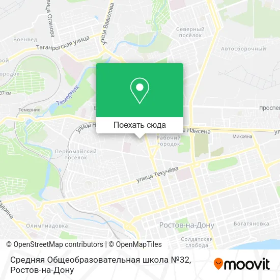 Карта Средняя Общеобразовательная школа №32