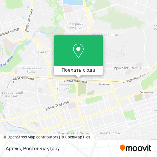 Карта Артекс