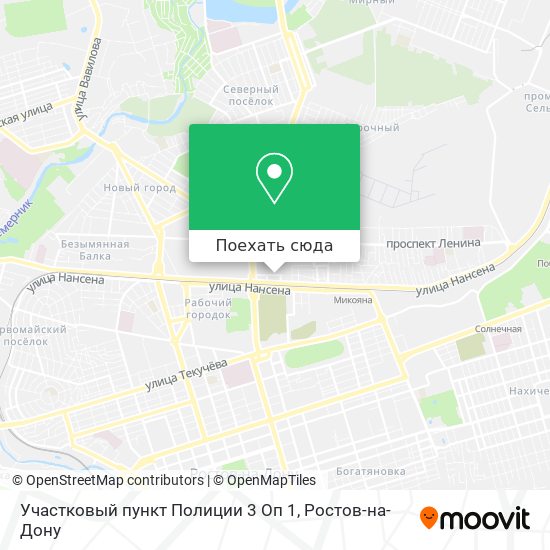 Карта Участковый пункт Полиции 3 Оп 1