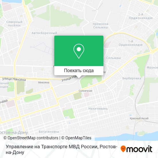 Карта Управление на Транспорте МВД России
