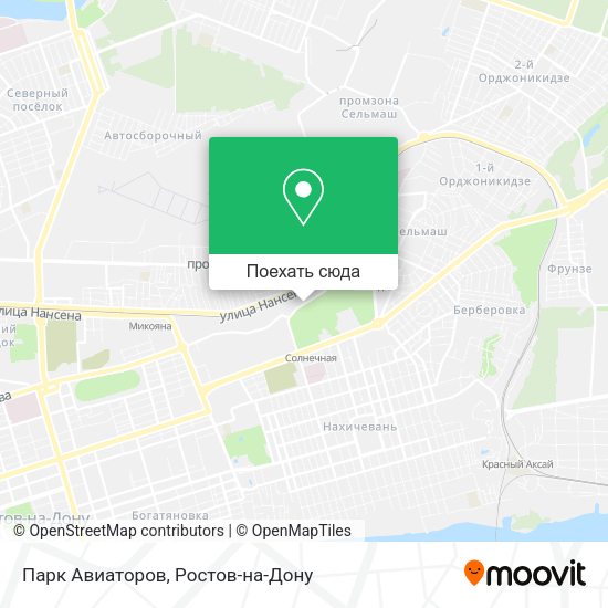 Карта Парк Авиаторов