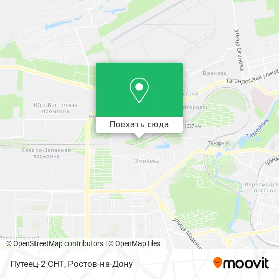 Карта Путеец-2 СНТ