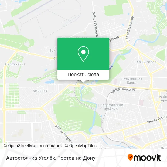 Карта Автостоянка-Уголёк