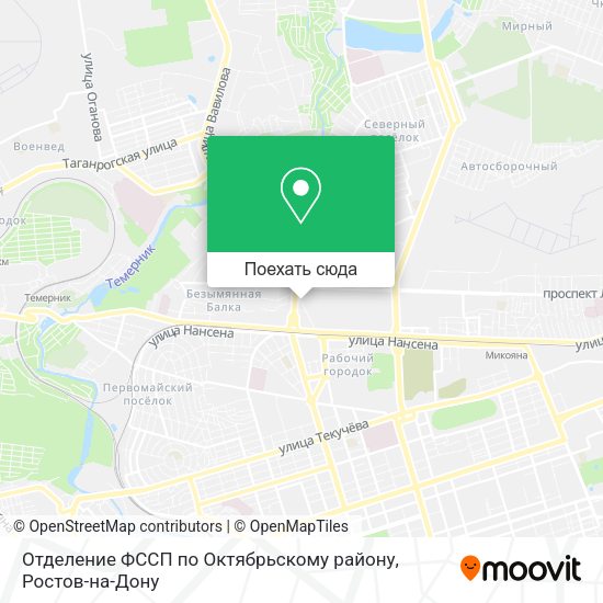 Карта Отделение ФССП по Октябрьскому району