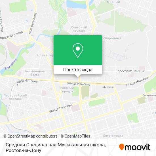 Карта Средняя Специальная Музыкальная школа