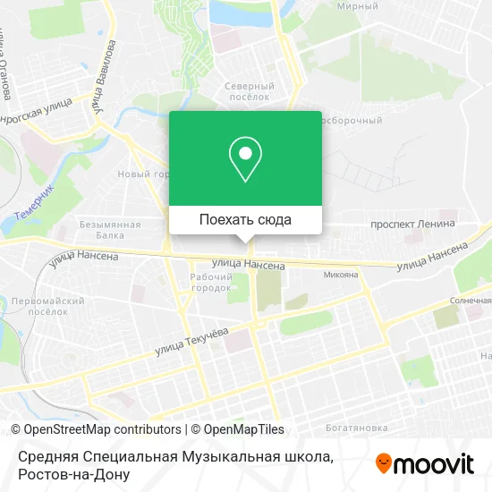 Карта Средняя Специальная Музыкальная школа