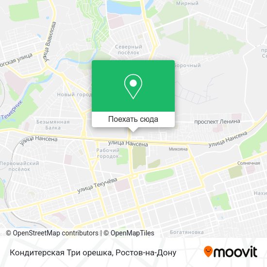 Карта Кондитерская Три орешка