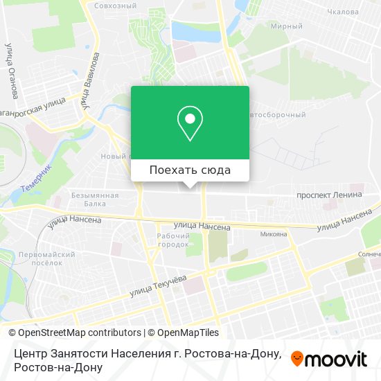 Карта Центр Занятости Населения г. Ростова-на-Дону