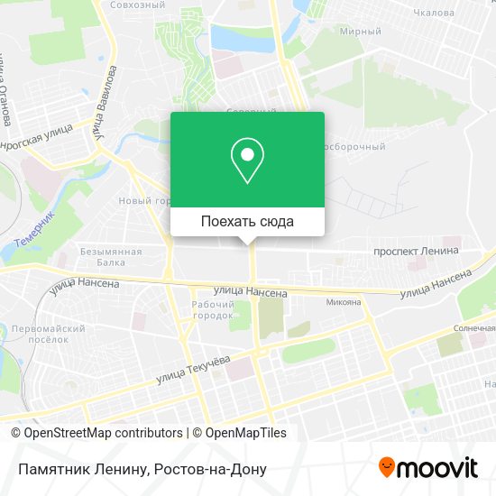 Карта Памятник Ленину