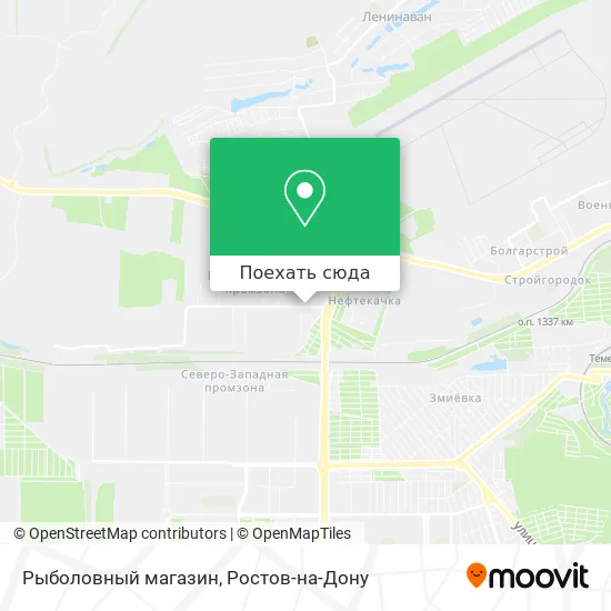 Карта Рыболовный магазин