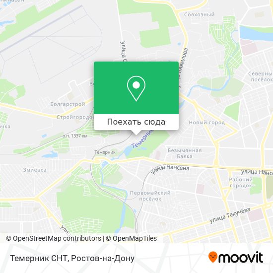 Карта Темерник СНТ