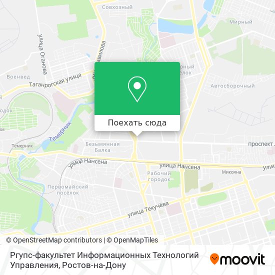 Карта Ргупс-факультет Информационных Технологий Управления