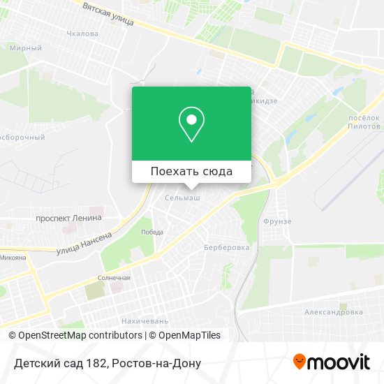 Карта Детский сад 182