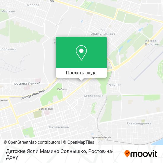 Карта Детские Ясли Мамино Солнышко