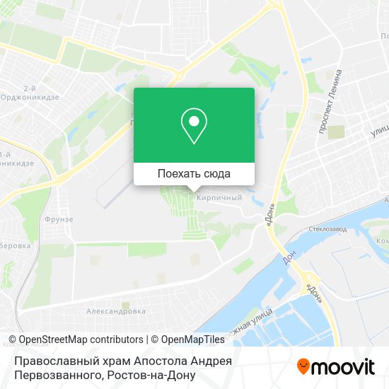 Карта Православный храм Апостола Андрея Первозванного
