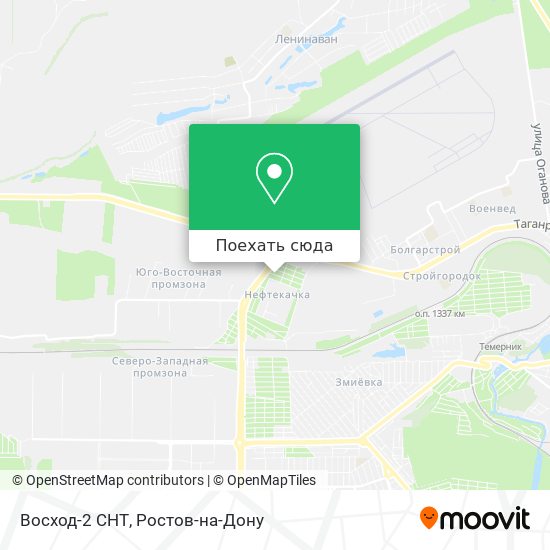 Карта Восход-2 СНТ