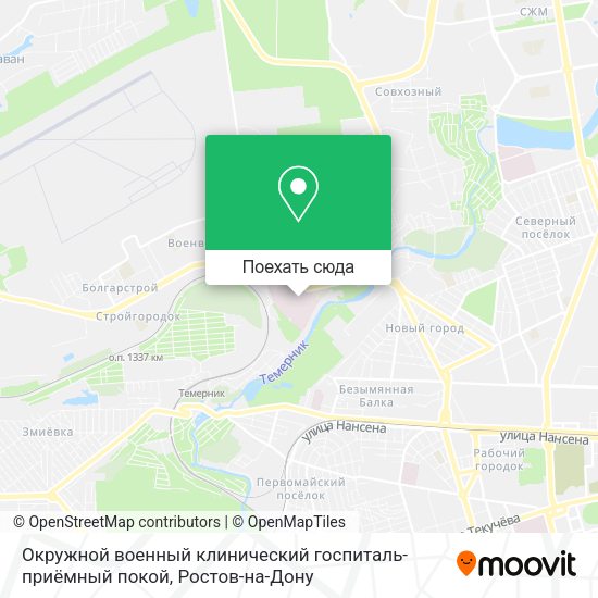Карта Окружной военный клинический госпиталь-приёмный покой