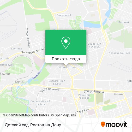 Карта Детский сад