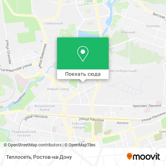 Карта Теплосеть