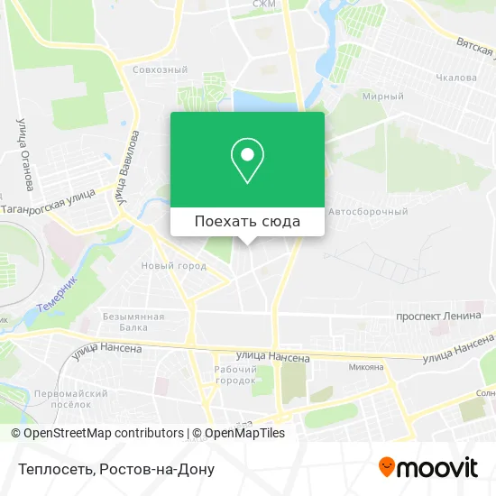 Карта Теплосеть