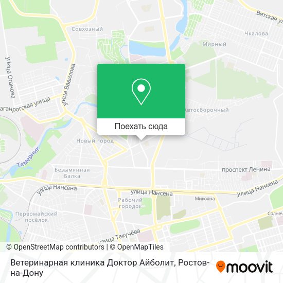 Карта Ветеринарная клиника Доктор Айболит