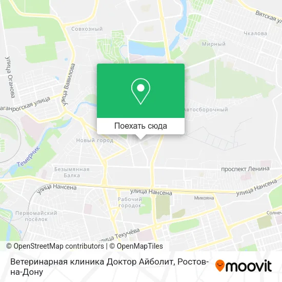Карта Ветеринарная клиника Доктор Айболит
