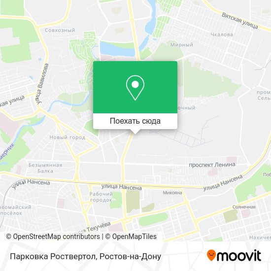 Карта Парковка Роствертол
