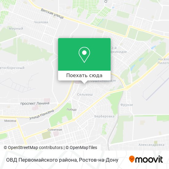 Карта ОВД Первомайского района