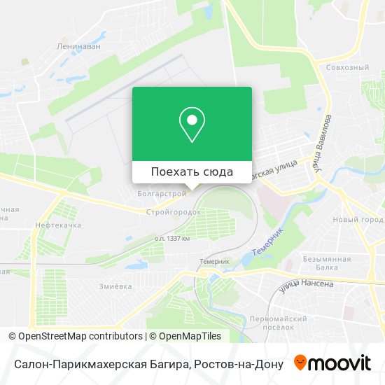 Карта Салон-Парикмахерская Багира