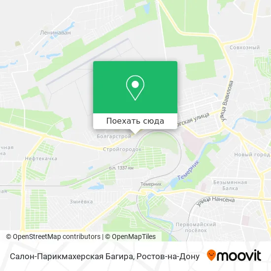 Карта Салон-Парикмахерская Багира